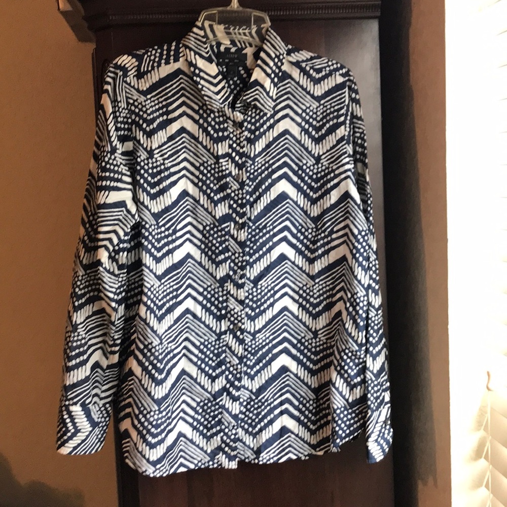 Jcrew boy shirt in multi chevron